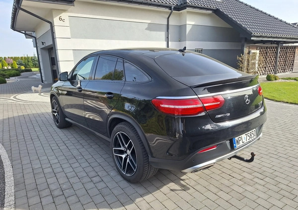 Mercedes-Benz GLE cena 189000 przebieg: 124500, rok produkcji 2016 z Płock małe 137
